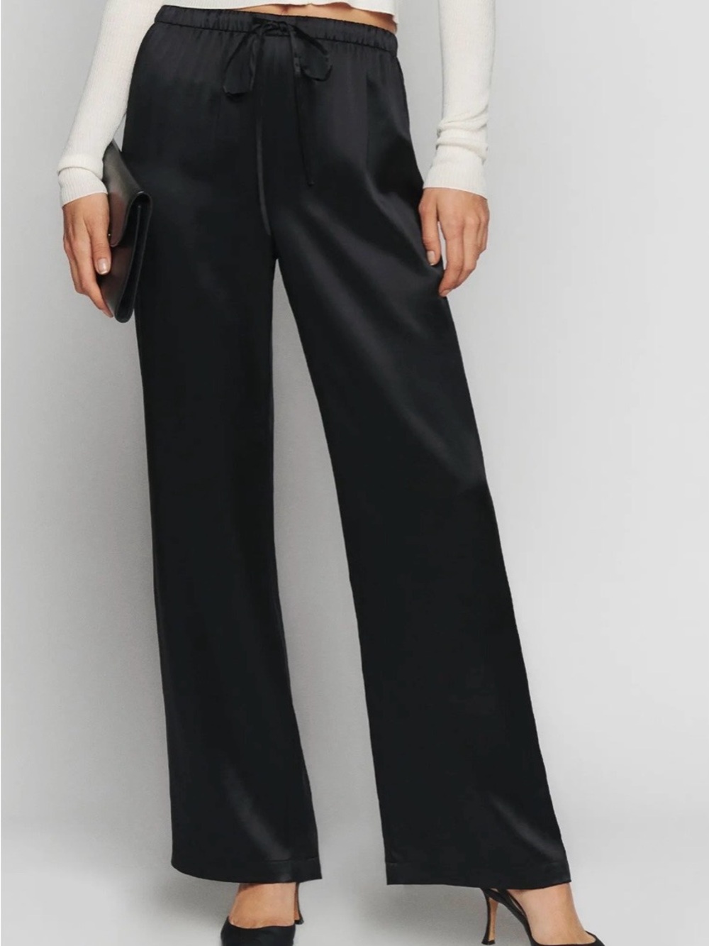 Reformation Olina Silk Pants- Size L